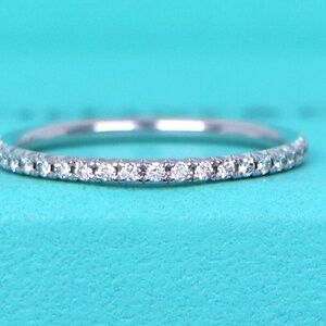 Tiffany and Co  Diamond Platinum Band